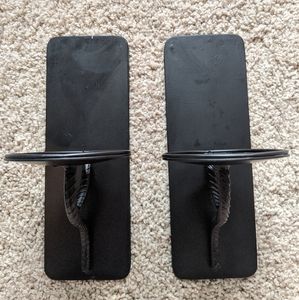 Metal Wall Mounted Candle Holders // Set of 2